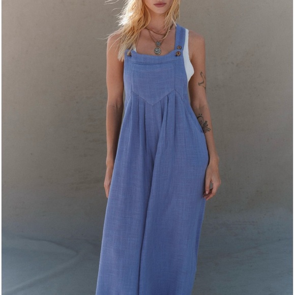 Free people sun drenched overalls - Picture 4 of 6